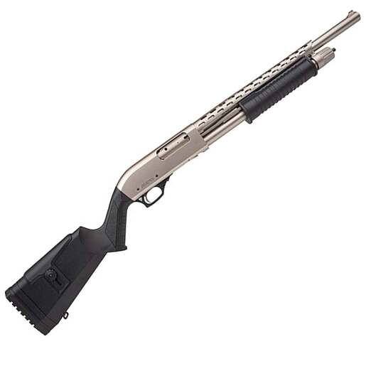Rock Island Armory All Generation 12 Gauge 3in Nickel Pump Action Shotgun - 18.5in - Black - Rock Island Armory