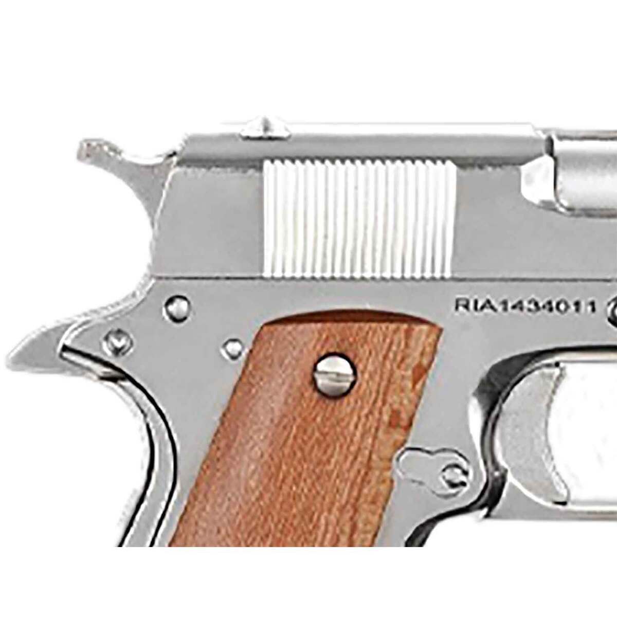 Rock Island Armory M 1911 GI Standard FS 45 Auto (ACP) 5in Nickel Pistol - 8+1 Rounds - Grey Rock Island Armory M 1911 GI Standard FS 45 Auto (ACP) 5in Nickel Pistol - 8+1 Rounds - Grey