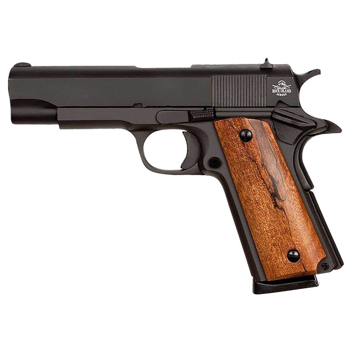 Rock Island Armory M1911 A1 GI Standard 45 Auto (ACP) 4in Black Parkerized Pistol - 8+1 Rounds - Black Rock Island Armory M1911 A1 GI Standard 45 Auto (ACP) 4in Black Parkerized Pistol - 8+1 Rounds - Black