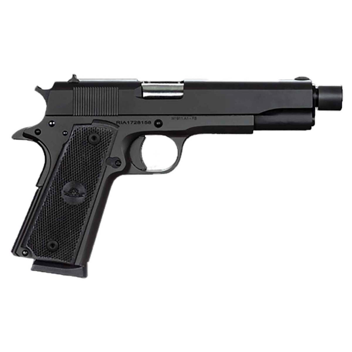 Rock Island Armory M1911 GI Standard FS 45 Auto (ACP) 5in Parkerized Pistol - 8+1 Rounds - Black Rock Island Armory M1911 GI Standard FS 45 Auto (ACP) 5in Parkerized Pistol - 8+1 Rounds - Black