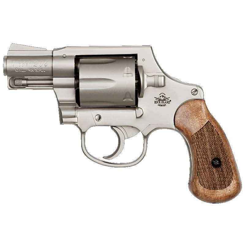 Rock Island Armory M206 38 Special 2in Nickel Revolver - 6 Rounds Rock Island Armory M206 38 Special 2in Nickel Revolver - 6 Rounds
