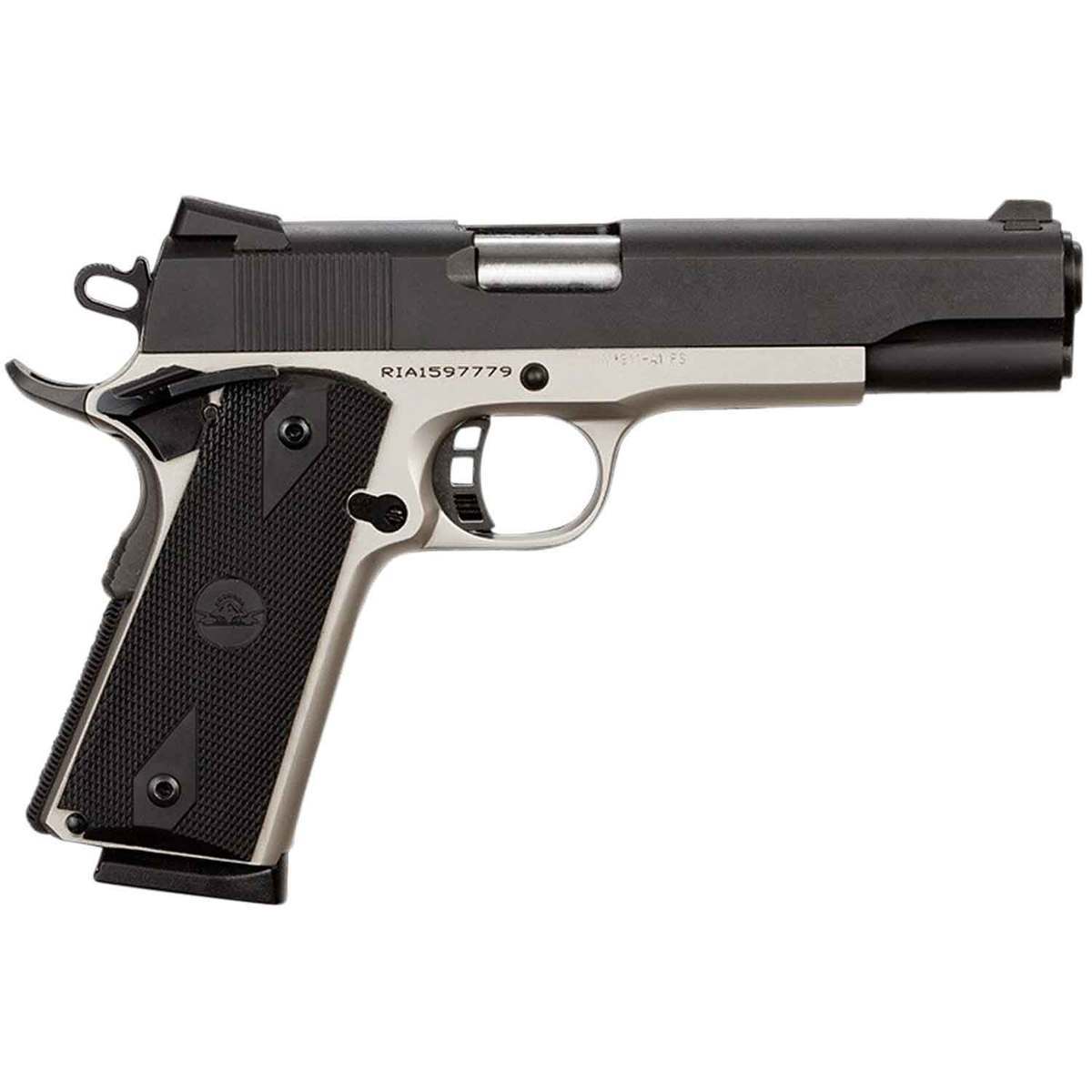 Rock Island Armory Rock Standard 45 Auto (ACP) 5in Nickel Pistol - 8+1 Rounds Rock Island Armory Rock Standard 45 Auto (ACP) 5in Nickel Pistol - 8+1 Rounds