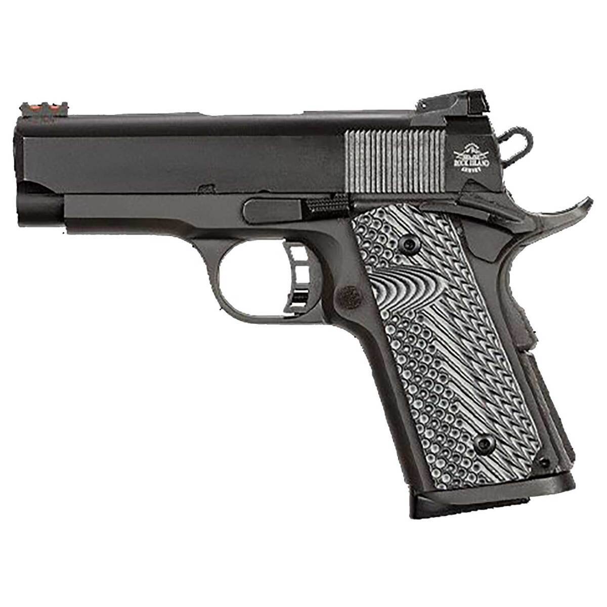 Rock Island Armory Rock Ultra CS 45 Auto (ACP) 3.5in Black Parkerized Pistol - 7+1 Rounds - Black Rock Island Armory Rock Ultra CS 45 Auto (ACP) 3.5in Black Parkerized Pistol - 7+1 Rounds - Black