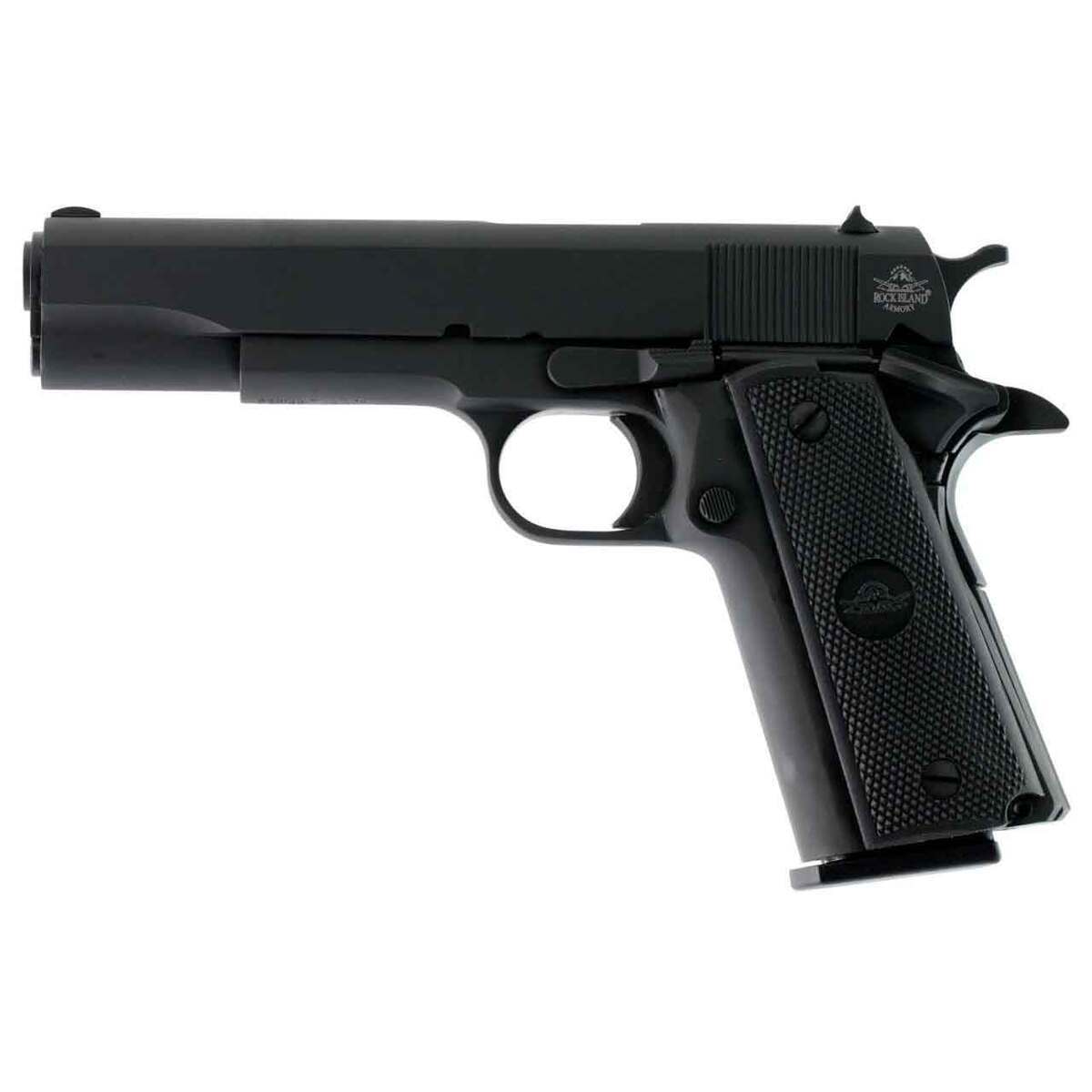 Rock Island Armory Standard 1911 A2 45 Auto (ACP) 5in Black Parkerized Pistol - 10+1 Rounds - Black Rock Island Armory Standard 1911 A2 45 Auto (ACP) 5in Black Parkerized Pistol - 10+1 Rounds - Black