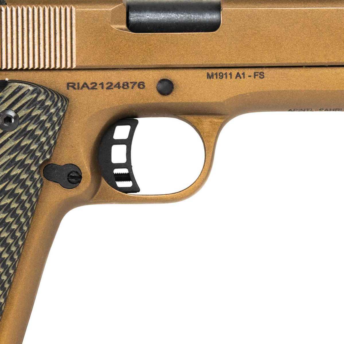 Rock Island Armory M1911-A1 FS Tactical 45 Auto (ACP) 5in Burnt Bronze/Green Pistol - 8+1 Rounds - Burnt Bronze/Green Rock Island Armory M1911-A1 FS Tactical 45 Auto (ACP) 5in Burnt Bronze/Green Pistol - 8+1 Rounds - Burnt Bronze/Green