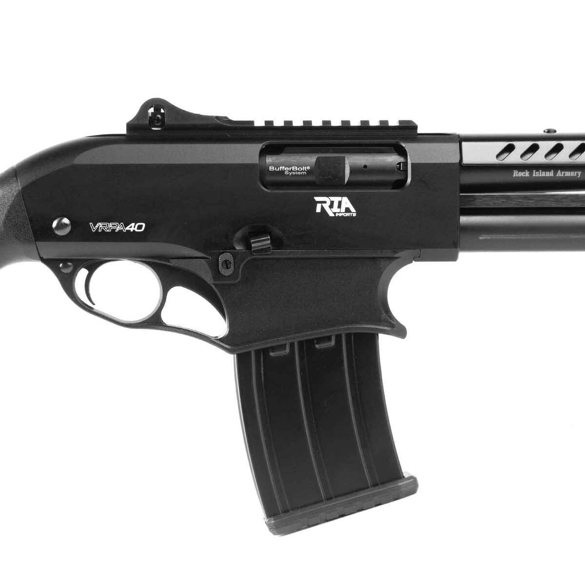 Rock Island VRPA40 Black Anodized 12 Gauge 3in Pump Action Shotgun - 20in - Black Rock Island VRPA40 Black Anodized 12 Gauge 3in Pump Action Shotgun - 20in - Black
