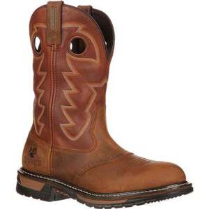 Rocky Men's Original Ride Branson Saddle Roper Waterproof Western Boots