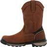 Rocky Men's Rams Horn Soft Toe Waterproof 10in Work Boots