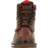 Rocky Men's Rams Horn Wedge Soft Toe Waterproof 6in Work Boots - Brown - Size 9 E - Brown 9