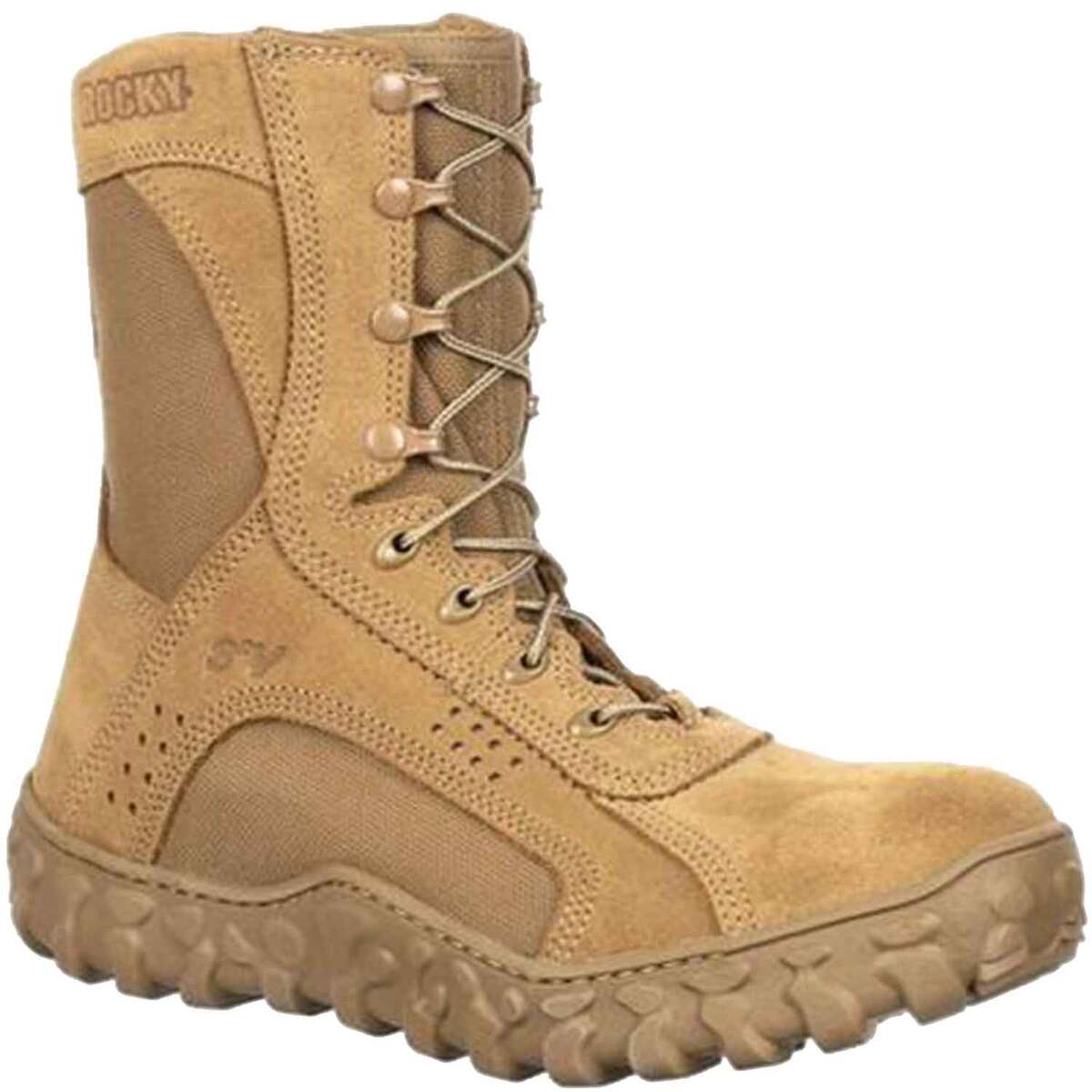 Rocky Men's S2V Military Steel Toe 8in Tactical Boots - Coyote Brown 14
