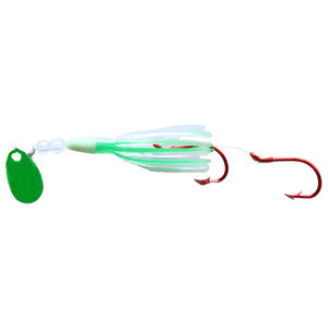 Rocky Mountain Tackle Plankton Super Squid Rigged Squid - UV Green, 1-1/4in