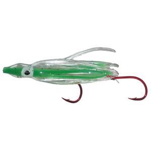 Rocky Mountain Tackle Signature Squid Rigged Hoochie/Squid - UV Green Haze, 1-1/2in