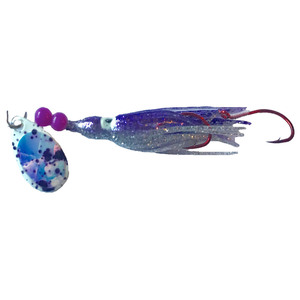 Rocky Mountain Tackle Super Squid Rigged Squid - UV Purple Moon Splatter, 1-1/2in