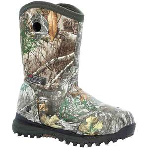 Rocky Youth Spike Insulated Waterproof 400g Rubber Pull On Boots - Realtree Edge - 5