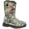 Rocky Youth Spike Insulated Waterproof 400g Rubber Pull On Boots - Realtree Edge - 5 - Realtree Edge 5