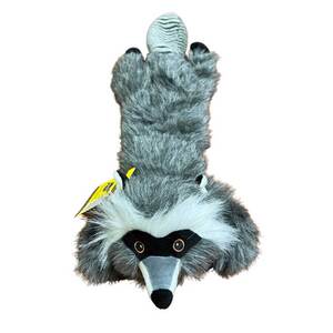 ROCT Outdoor Curious Racoon Unstuffed Plush Dog Toy