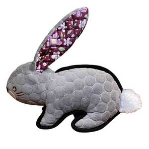 ROCT Outdoor Floral Bunny Plush Dog Toy