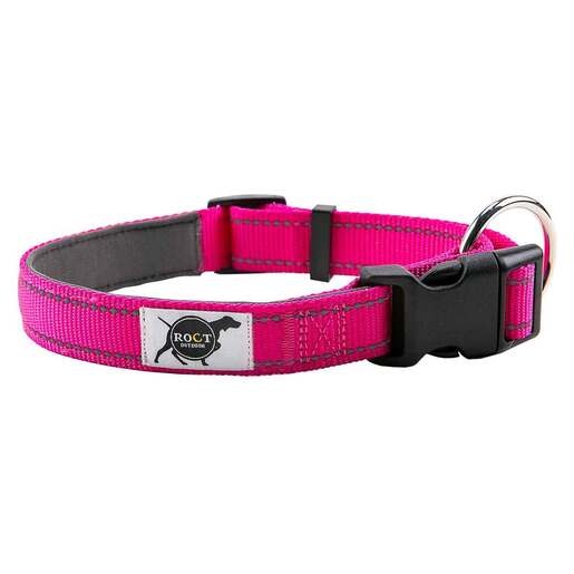 ROCT Outdoors Trailhead Padded & Lined Traditional Collar - Medium, Pink - Pink 14in-20in
