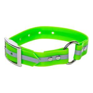 ROCT Outdoors Upland Field Collar w/ Reflective Band Traditional Collar - Large, Green