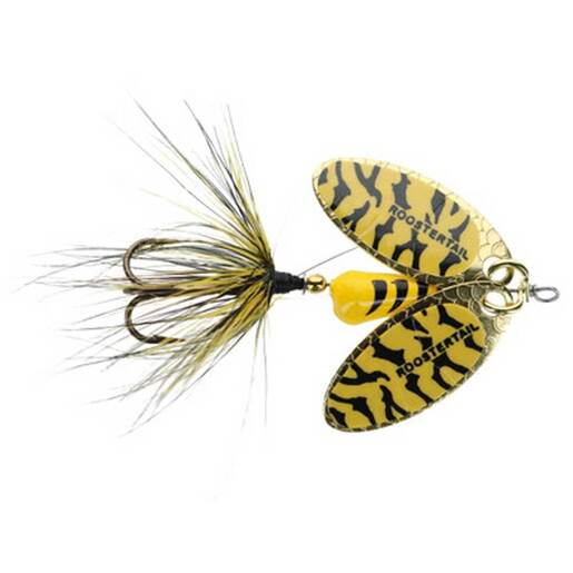 Yakima Bait Co. Worden’s Double Flash Rooster Tail Inline Spinner – Chartreuse #10