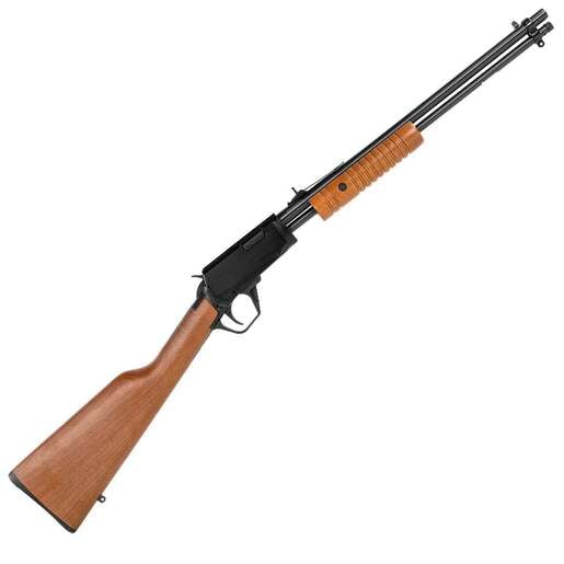 Rossi Gallery Hardwood Pump Action Rifle - 22 Long Rifle - 18in - Brown image