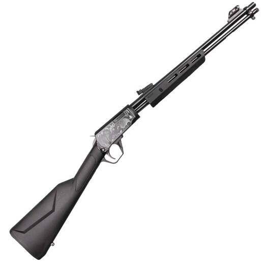 Rossi Gallery Polished Black Oxide Armadillo Engraved Pump Action Rifle - 22 Long Rifle - 18in - Black image
