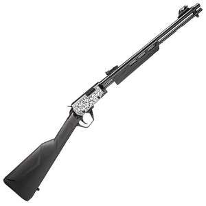 Rossi Gallery Polished Black Oxide Scroll Work Engraved Pump Action Rifle - 22 Long Rifle - 18in