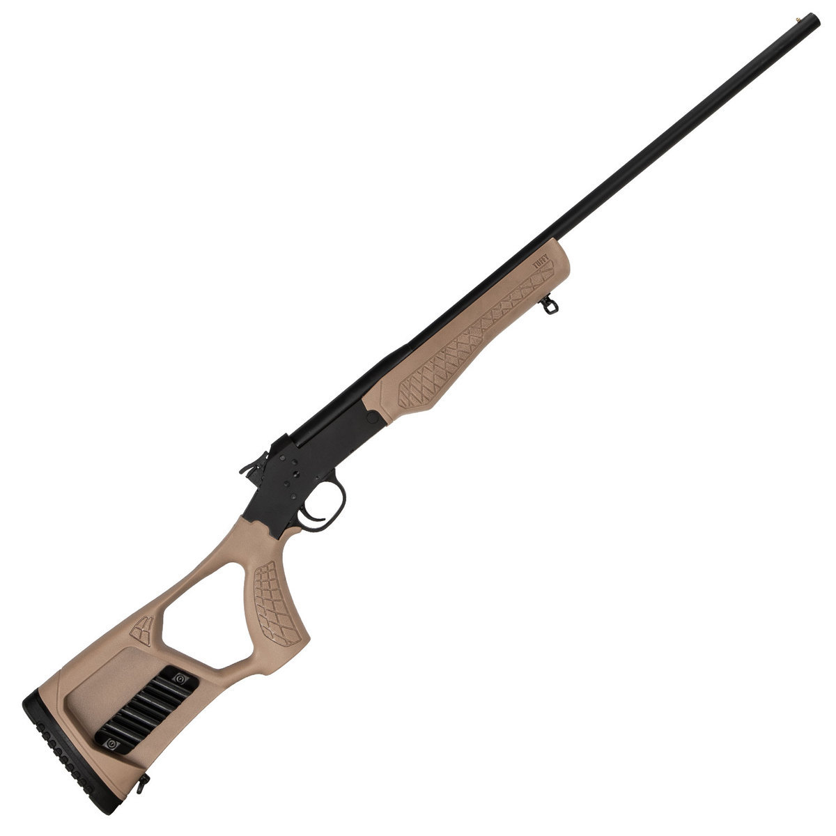 Rossi Matched Pair Tan/Black Break Action Rifle - 22 Long Rifle/410 - Tan Rossi Matched Pair Tan/Black Break Action Rifle - 22 Long Rifle/410 - Tan