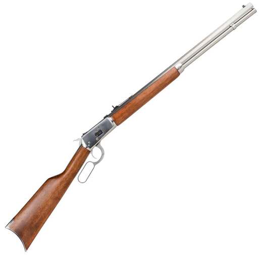 Rossi R92 44 Magnum Polished Stainless Steel Lever Action Rifle – 24in – Brown