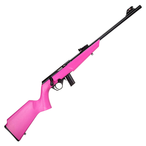 Rossi RB22 Compact Pink/Black Matte Bolt Action Rifle - 22 Long Rifle - 16.5in - Pink image