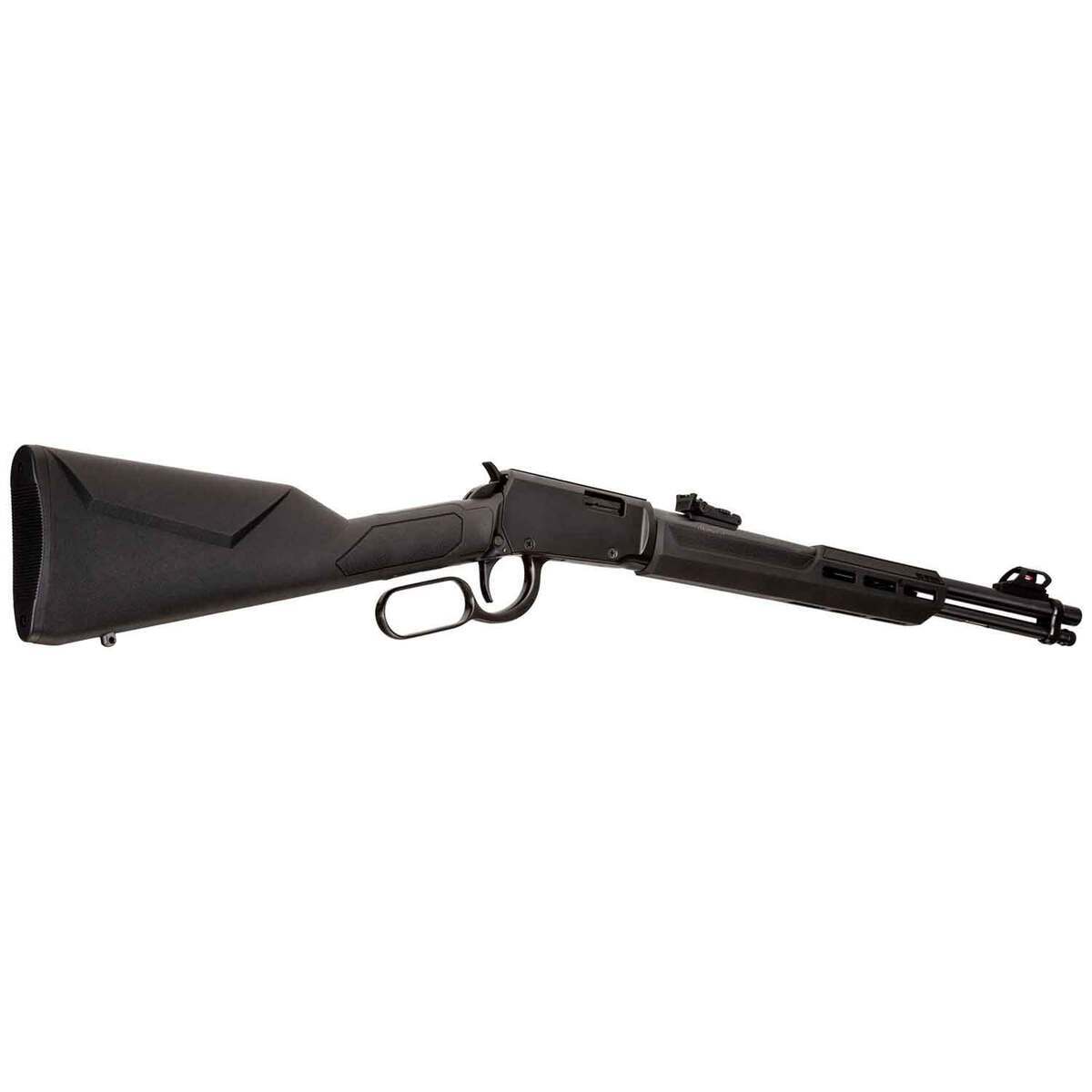 Rossi Rio Bravo 22 Long Rifle Black Lever Action Rifle - 18in - Black Rossi Rio Bravo 22 Long Rifle Black Lever Action Rifle - 18in - Black