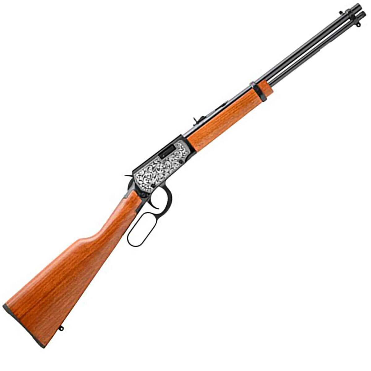 Rossi Rio Bravo Blued Lever Action Rifle - 22 Long Rifle - 18in - Brown Rossi Rio Bravo Blued Lever Action Rifle - 22 Long Rifle - 18in - Brown