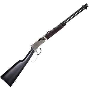 Rossi Rio Bravo Nickel Lever Action Rifle - 22 Long Rifle - 18in