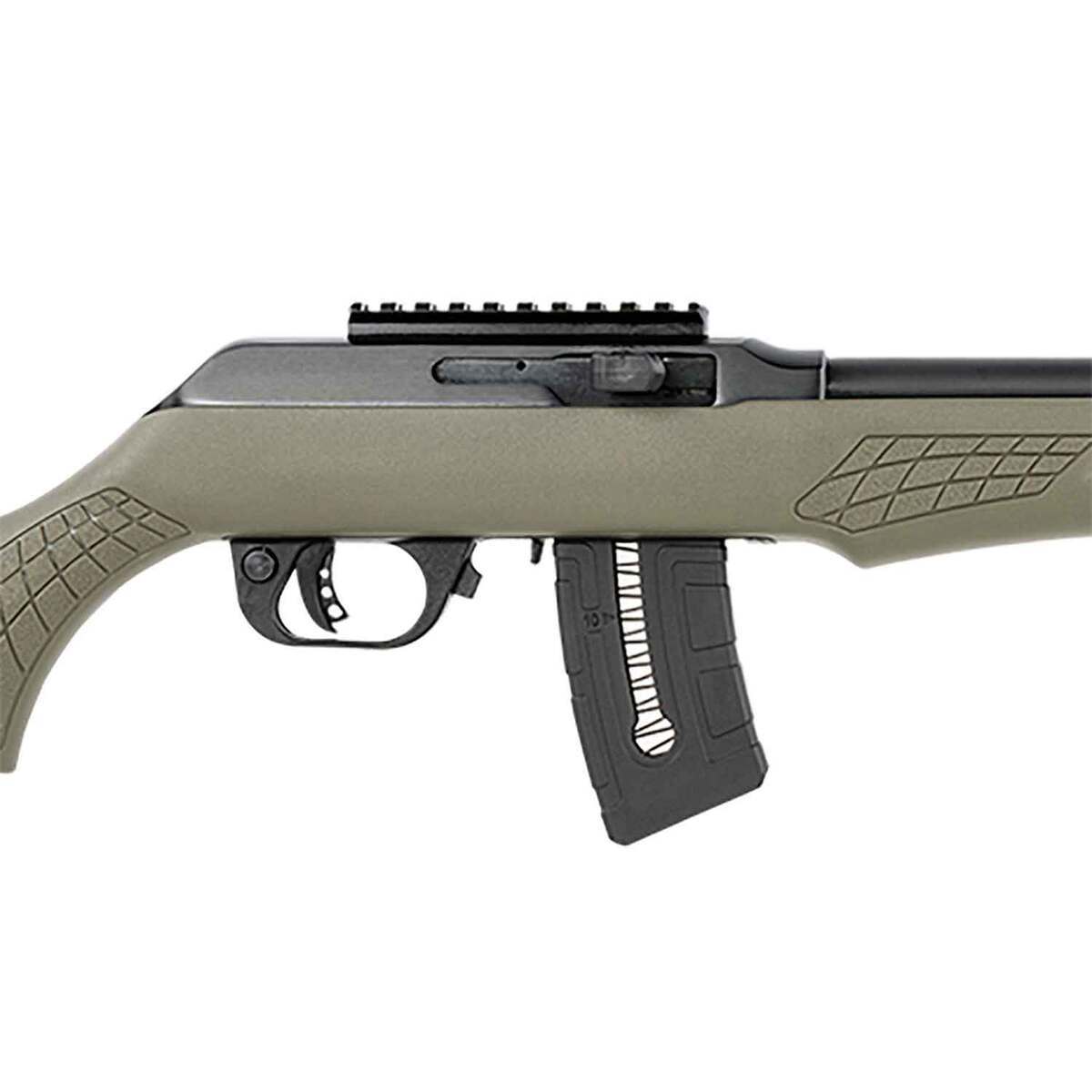 Rossi RS22 OD Green Semi Automatic Rifle - 22 WMR (22 Mag) - 21in - Green Rossi RS22 OD Green Semi Automatic Rifle - 22 WMR (22 Mag) - 21in - Green
