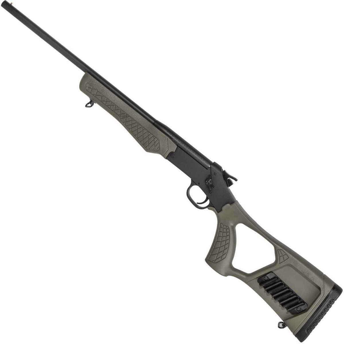 Rossi Tuffy Matte Black 410 3in Single Shot Shotgun - 18.5in - O.D. Green Rossi Tuffy Matte Black 410 3in Single Shot Shotgun - 18.5in - O.D. Green