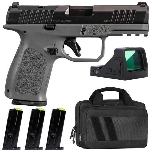 Rost Martin RM1S Compact Bundle 9mm Luger 4in Black Tenifer/Stone Gray Pistol - 10+1 Rounds - Gray Compact