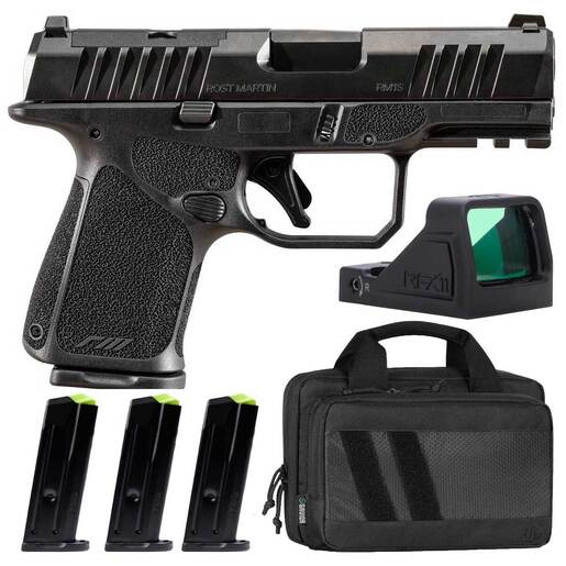 Rost Martin RM1S Subcompact Bundle 9mm Luger 3.6in Black Nitron Pistol - 10+1 Rounds Subcompact - Rost Martin