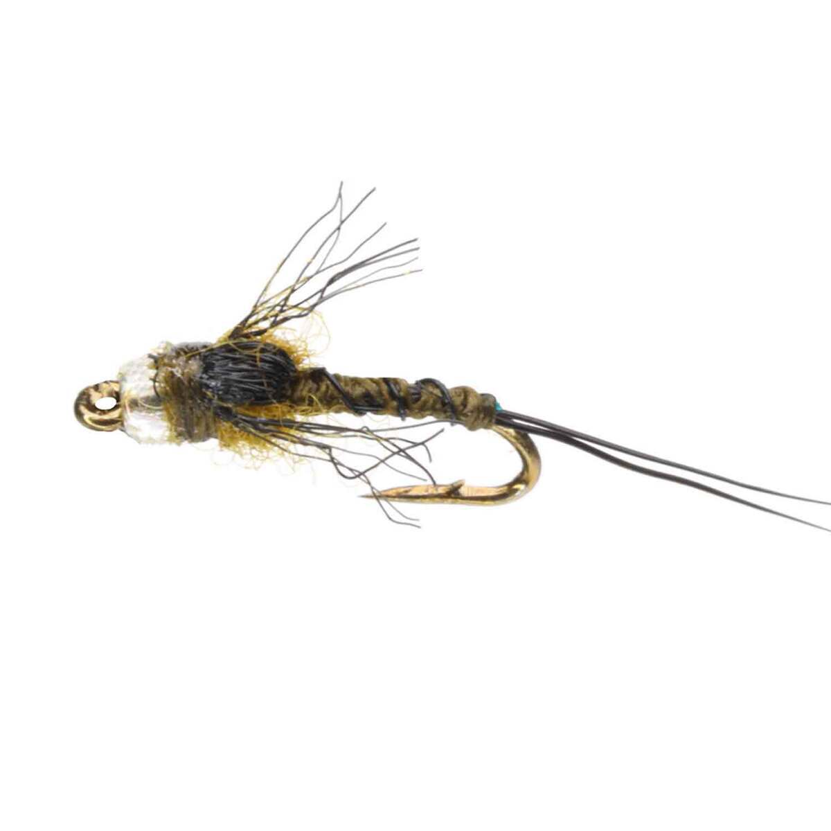 RoundRocks Bead Baetis Nymph Fly - 6 Pack - Green 22 by Sportsman's Warehouse