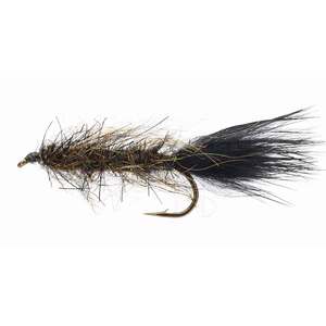 RoundRocks Beaver Leech Streamer Fly - Dark Brown, Size 8, 12Pk