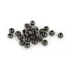 RoundRocks Brass Fly Tying Beads - Black, 1.5mm, 25pk - Black 1.5mm