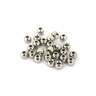 Brass Bead Silver 4.0mm 100 Pack - Silver 4mm