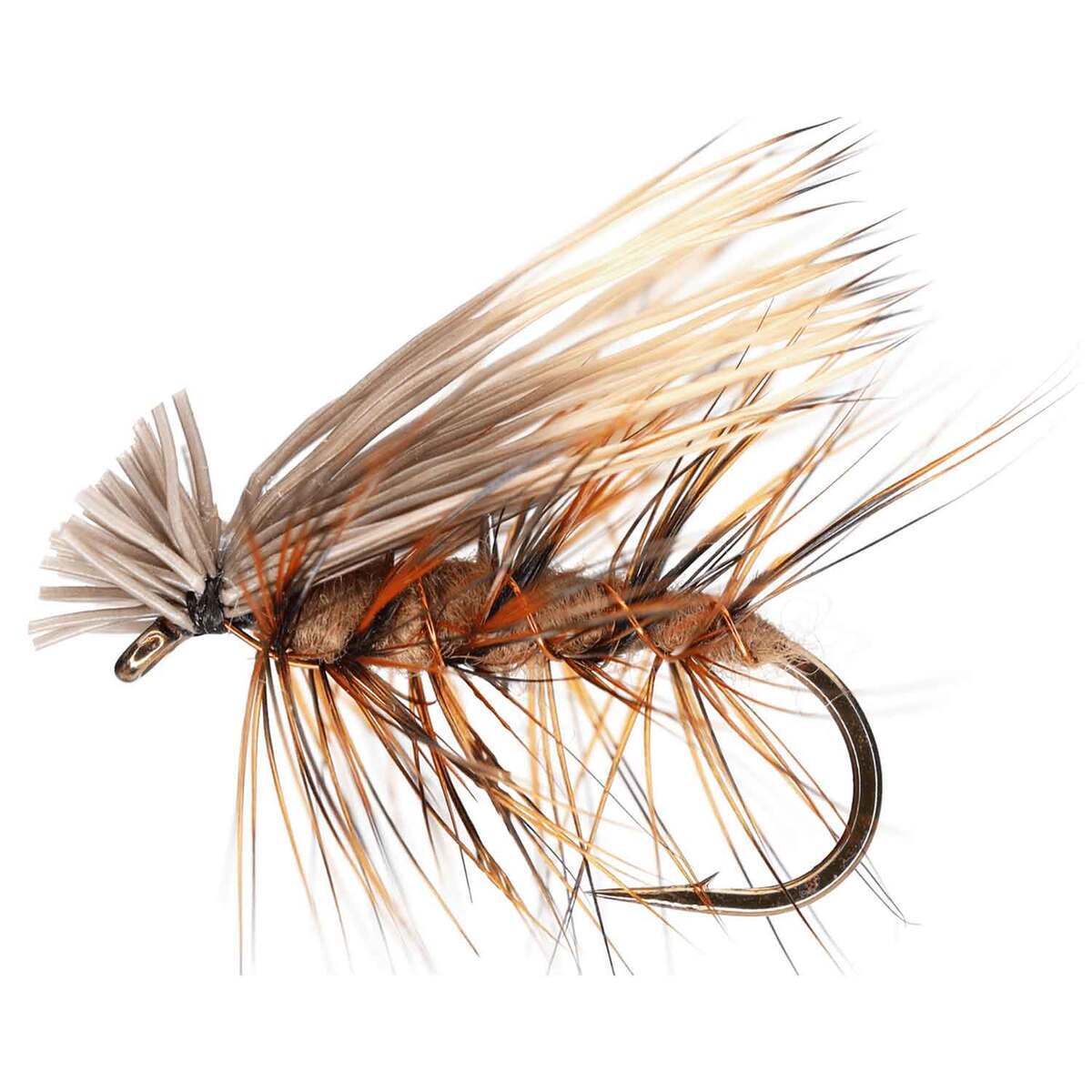 RoundRocks Brown Elk Hair Caddis Fly - 12Pk RoundRocks Brown Elk Hair Caddis Fly - 12Pk