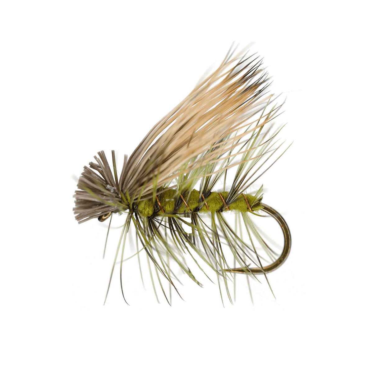 RoundRocks Elk Hair Caddis Fly - 6 Pack - Tan 14 by Sportsman's Warehouse