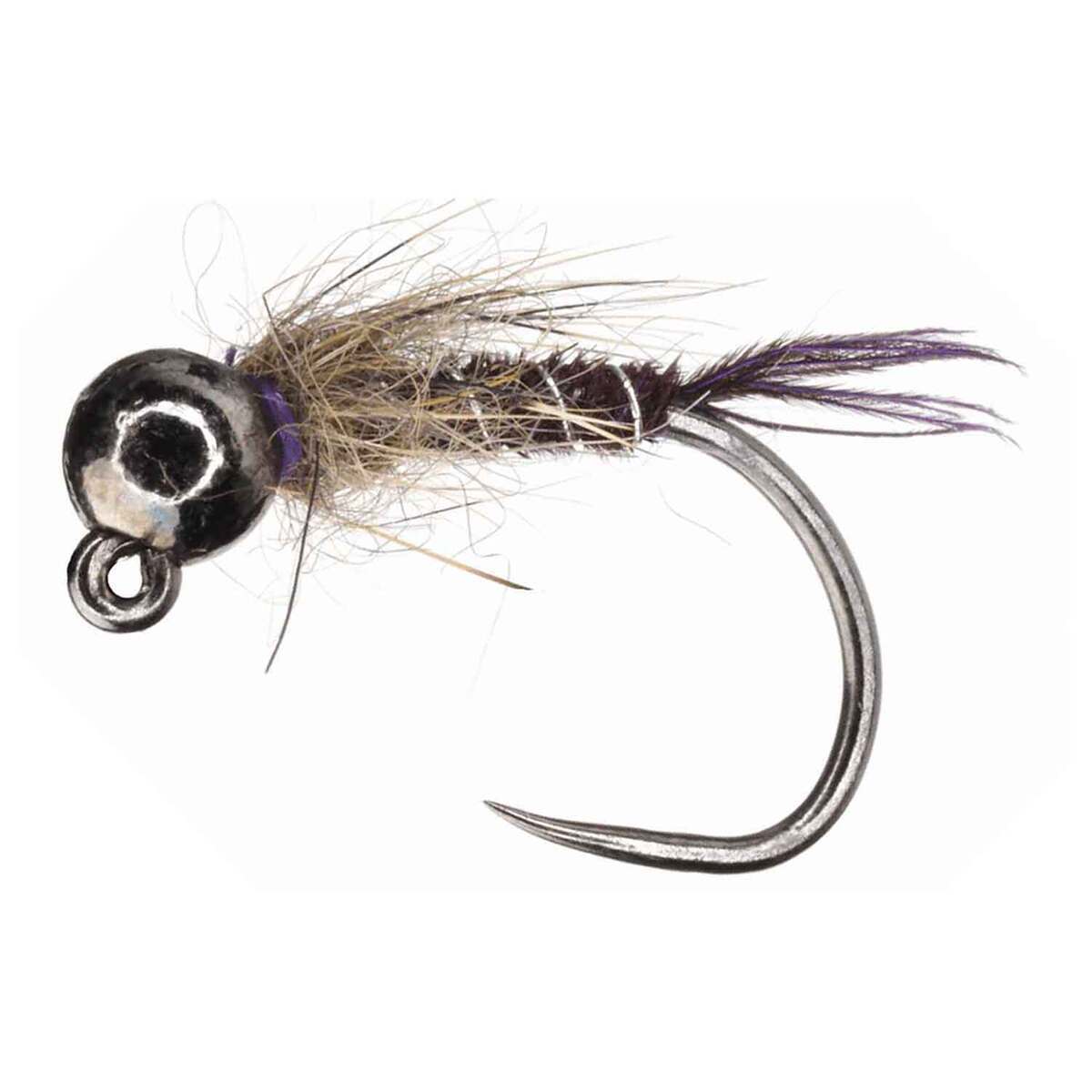 RoundRocks Foxie Nymph Fly - 6 Pack - Purple 14 by Sportsman's Warehouse