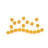 RoundRocks Gummy Eggs - Tangerine, 6mm, 20pk - Tangerine 6mm