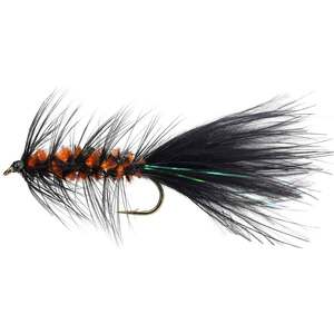 RoundRocks Halloween Wooly Bugger Streamer Fly - Size 6, 12Pk