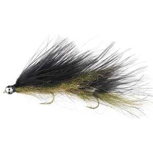 RoundRocks Kohn's Leech Streamer Fly - Olive/Black, Size 10