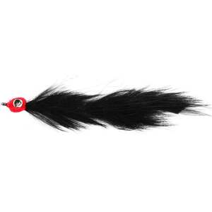 RoundRocks Lead Eye Bunny Leech Streamer Fly - Black, Size 2