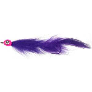 RoundRocks Lead Eye Bunny Leech Streamer Fly - Purple, Size 2