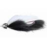 RoundRocks Llama Articulated Streamer Fly - Black/White, Size 2, 1pk - Black/White 2